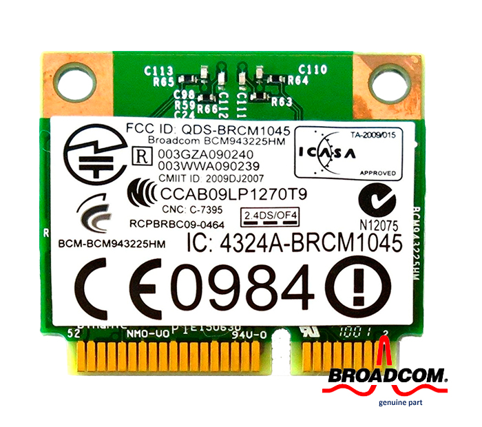 Placa WIFI BCM943225 PCI-E Wireless 300Mbps BT3.0 802.11 bgn