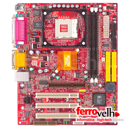 Motherboard 651M-V socket 478 MSI MS-7005 DDR para PC