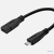 Micro USB 3.1 C Macho cabo extensor para USB C Femea 15 cm