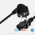 cabo AC Schuko blindado IEC 1m 3x0.75mm preto PC desktop OEM