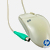 rato HP mouse M-S48 two button scroll wheel PS/2 conector OEM