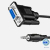 cabo RS-232 DB9 femea vs 3.5mm audio stereo macho adaptador OEM