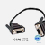 cabo RS-232 femea para RS-232 femea preto OEM