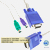 cabo KVM blindado VGA macho e 2x PS2 macho 2mt. OEM