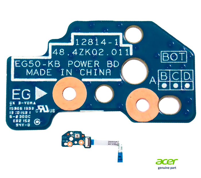 power button 48.4ZK02.011 e cabo Acer E1-522 series original