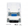 adaptador DVI-A 24 + 5 macho para VGA de 15 pinos femea