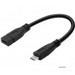 Micro USB 3.1 C Macho cabo extensor para USB C Femea 15 cm