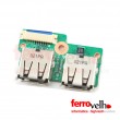 Placa 2 portas USB DA00P6TB6E0 HP Compaq Presario CQ61