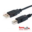 cabo USB 2.0 machomacho tipo AB 3m Novo