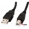 cabo usb 2.0 Equip macho macho tipo AB 1m preto Novo OEM