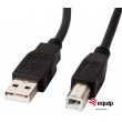 cabo USB 2.0 Equip macho macho tipo AB 1m preto Novo OEM