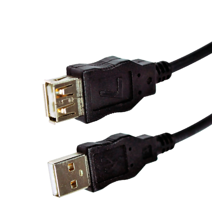 cabo usb 2.0 tipo AA M/F 0.75m