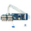 HP 250 G7 series 2x USB board LS-H327P with cable OEM genuine