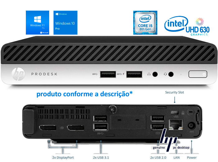 mini PC HP Prodesk 400 G3 SFF intel i5-7500 8Gb M2 256Gb OEM