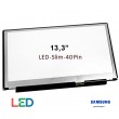 LCD LED LTN133AT23-803 13.3 polegadas WideScreen 40 pin