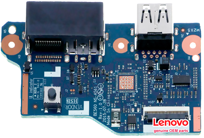 power button USB NS-A561 lenovo thinkpad edge E560 series OEM