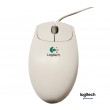 rato wired PS/2 Logitech M-BJ58 ptico com fio branco cinza orig