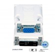 adaptador DVI-D 24+5 macho para VGA de 15 pinos femea OEM