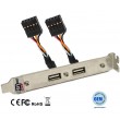 Dual USB 2.0 expansion slot bracket genuine OEM New