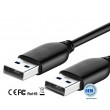 cabo USB 2.0 macho tipo-A para USB 2.0 macho tipo-A 1.5m OEM