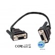 cabo RS-232 femea para RS-232 femea preto OEM