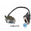 cabo RS-232 femea to RS-232 macho preto OEM