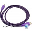 cabo USB 2.0 Equip macho macho tipo AB 2m roxo Novo OEM