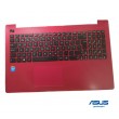 Palmrest Touchpad e teclado 13N0-RLA0L21 ASUS X553m vermelho