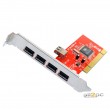 Placa PCI Newlink UPC-204-050104 4 portas USB 2.0 externas + 1 i