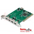 PCI USB 2 with 4 output ports all marks