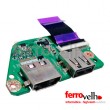 placa usb DA0BU3TH6G0 e HDMI e cabo Toshiba Satellite T130