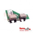 Placa RJ11 e RJ45 com cabo 230213-001 para HP COMPAQ