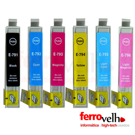 Pack 6 cores - Tinteiros Compatveis Epson T079